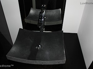 Czarna umywalka do łazienki - umywalka z marmuru - zdjęcie od Lux4home™