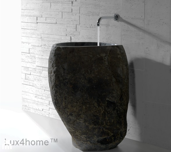 Kamienna umywalka stojąca - zdjęcie od Lux4home™ - Homebook