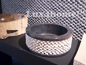 Marmurowa umywalka z otoczakami na blat do łazienki - zdjęcie od Lux4home™