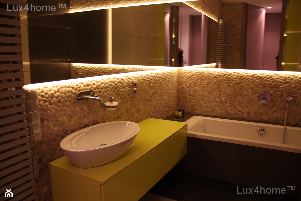 Beżowy otoczak - mozaiki z otoczaków na ściany - zdjęcie od Lux4home™ - Homebook