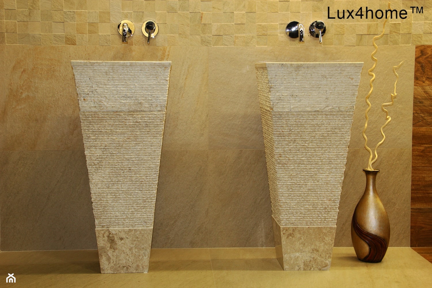 wolno stojące umywalki z marmuru - zdjęcie od Lux4home™ - Homebook