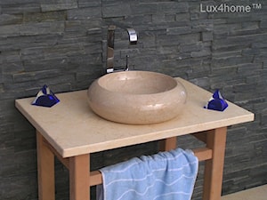 Marmurowe umywalki do łazienki - Ferox 513 umywalka z marmuru - zdjęcie od Lux4home™