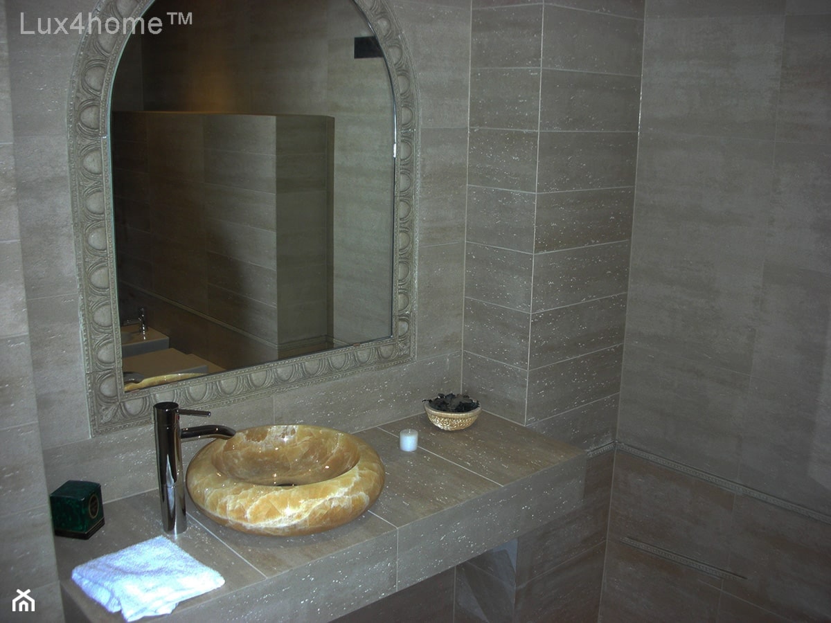Onyksowa umywalka łazienkowa - Ferox 513 Umywalki z onyksu w łazience - zdjęcie od Lux4home™ - Homebook