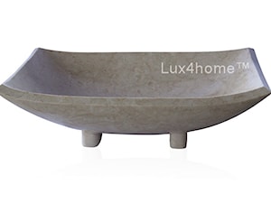 Prostokątna umywalka z marmuru na blat - zdjęcie od Lux4home™