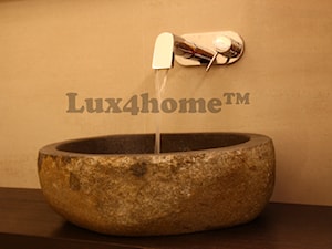 Umywalka z kamienia naturalnego polnego w łazience - zdjęcie od Lux4home™