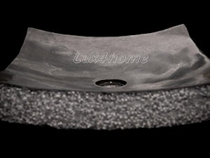 Czarna umywalka do łazienki - umywalka z marmuru - zdjęcie od Lux4home™