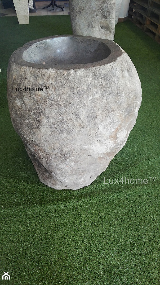 Wolnostojące umywalki z kamienia naturalnego otoczaka - zdjęcie od Lux4home™