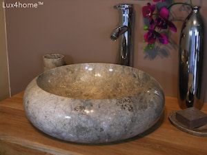 Kamienne umywalki z marmuru - Ferox 513 Grafitowa umywalka z kamienia - zdjęcie od Lux4home™