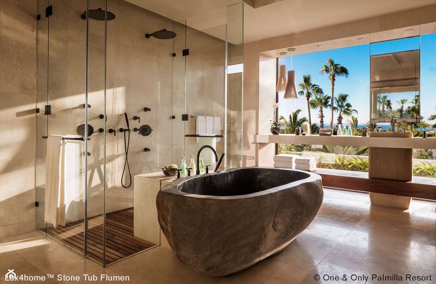 Wanna z kamienia polnego - Kamienne wanny do łazienki - zdjęcie od Lux4home™ - Homebook