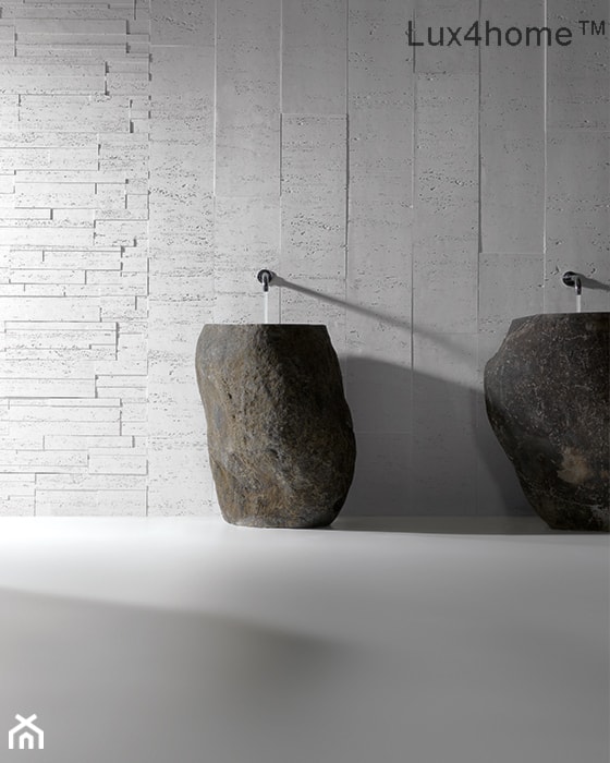 Stojące umywalki z kamienia polnego - zdjęcie od Lux4home™ - Homebook