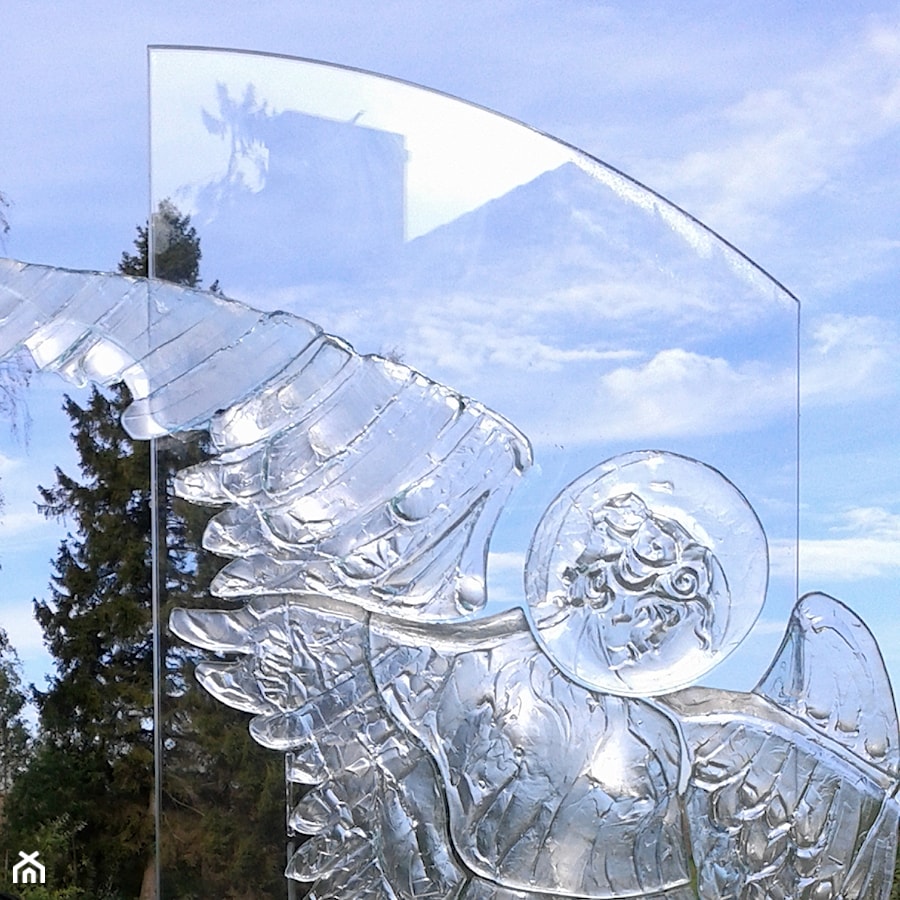Szklana rzeźba ogrodowa. - zdjęcie od W.Glass Studio