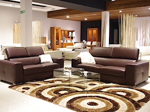 Sofa Genesis 3/2 - Duży czarny szary salon z jadalnią, styl tradycyjny - zdjęcie od TC MEBLE