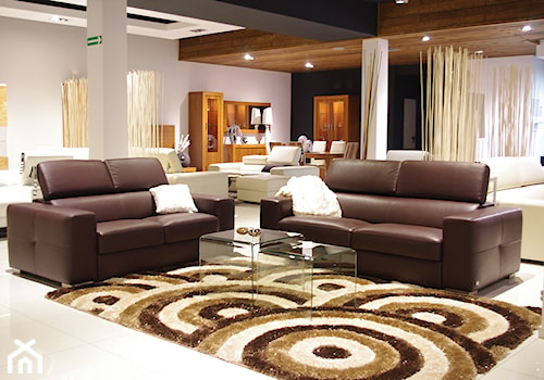 Sofa Genesis 3/2 - Duży czarny szary salon z jadalnią, styl tradycyjny - zdjęcie od TC MEBLE
