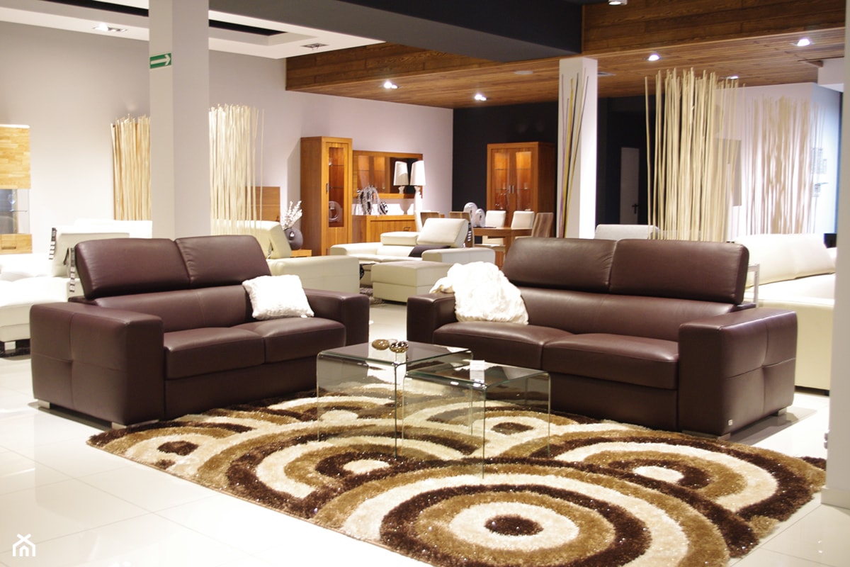 Sofa Genesis 3/2 - Duży czarny szary salon z jadalnią, styl tradycyjny - zdjęcie od TC MEBLE - Homebook