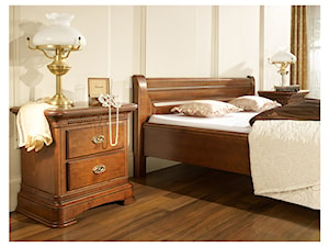 KOLEKCJA NOBLESSE - Mała szara sypialnia, styl tradycyjny - zdjęcie od TC MEBLE