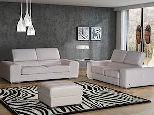 Sofa Galaxy 3/2 - Duży szary salon, styl nowoczesny - zdjęcie od TC MEBLE