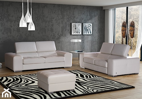 Sofa Galaxy 3/2 - Duży szary salon, styl nowoczesny - zdjęcie od TC MEBLE