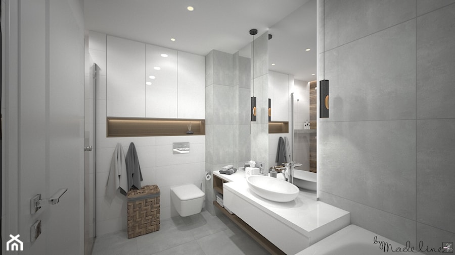 Łazienka w mieszkaniu - Łazienka, styl nowoczesny - zdjęcie od byMadeline Projektowanie Wnętrz