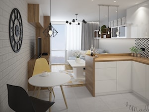 Mieszkanie w bloku - Kuchnia, styl nowoczesny - zdjęcie od byMadeline Projektowanie Wnętrz