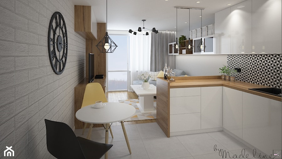 Mieszkanie w bloku - Kuchnia, styl nowoczesny - zdjęcie od byMadeline Projektowanie Wnętrz