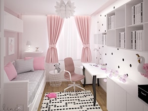 Różowy pokój - zdjęcie od byMadeline Projektowanie Wnętrz