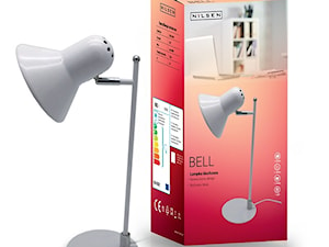 Lampka biurkowa i stołowa Bell Nilsen E27 biała LS001 - zdjęcie od Sklep Lumenpro