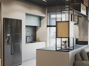 LOFT 56 PŁOCK - Kuchnia, styl industrialny - zdjęcie od Szkic Design - Projektowanie wnętrz