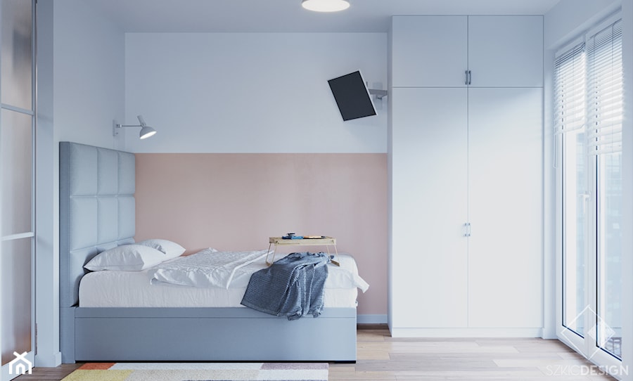 Mieszkanie pod wynajem - Sypialnia, styl minimalistyczny - zdjęcie od Szkic Design - Projektowanie wnętrz