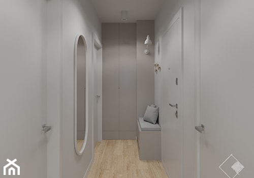 Apartament w Sopocie 70 m2 - Hol / przedpokój, styl nowoczesny - zdjęcie od Szkic Design - Projektowanie wnętrz