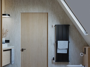 Dom w Grabinie - Łazienka, styl minimalistyczny - zdjęcie od Szkic Design - Projektowanie wnętrz