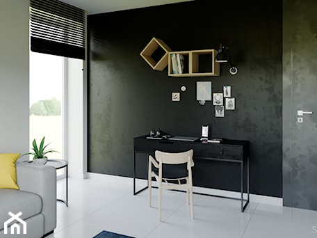 Aranżacje wnętrz - Biuro: Dom w Gdyni - Biuro, styl minimalistyczny - Szkic Design - Projektowanie wnętrz . Przeglądaj, dodawaj i zapisuj najlepsze zdjęcia, pomysły i inspiracje designerskie. W bazie mamy już prawie milion fotografii!