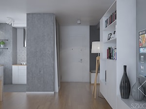 Mieszkanie w Legionowie - Hol / przedpokój, styl skandynawski - zdjęcie od Szkic Design - Projektowanie wnętrz
