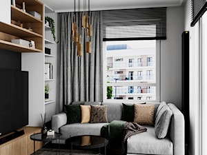 Mieszkanie w Piasecznie - Salon, styl nowoczesny - zdjęcie od Szkic Design - Projektowanie wnętrz