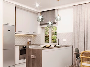 Mieszkanie w Warszawie 70m2 - Kuchnia, styl nowoczesny - zdjęcie od Szkic Design - Projektowanie wnętrz