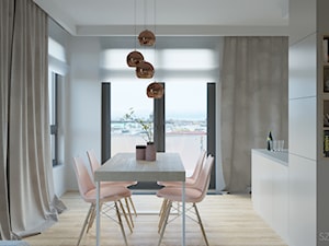 Apartament w Sopocie 70 m2 - Jadalnia, styl nowoczesny - zdjęcie od Szkic Design - Projektowanie wnętrz