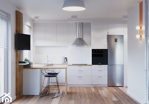 Mieszkanie pod wynajem - Kuchnia, styl minimalistyczny - zdjęcie od Szkic Design - Projektowanie wnętrz