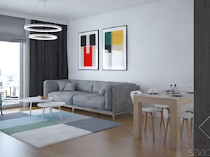 Mieszkanie w Legionowie - Salon, styl skandynawski - zdjęcie od Szkic Design - Projektowanie wnętrz