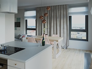 Apartament w Sopocie 70 m2 - Jadalnia, styl nowoczesny - zdjęcie od Szkic Design - Projektowanie wnętrz