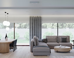 Dom w Grabinie - Salon, styl minimalistyczny - zdjęcie od Szkic Design - Projektowanie wnętrz - Homebook