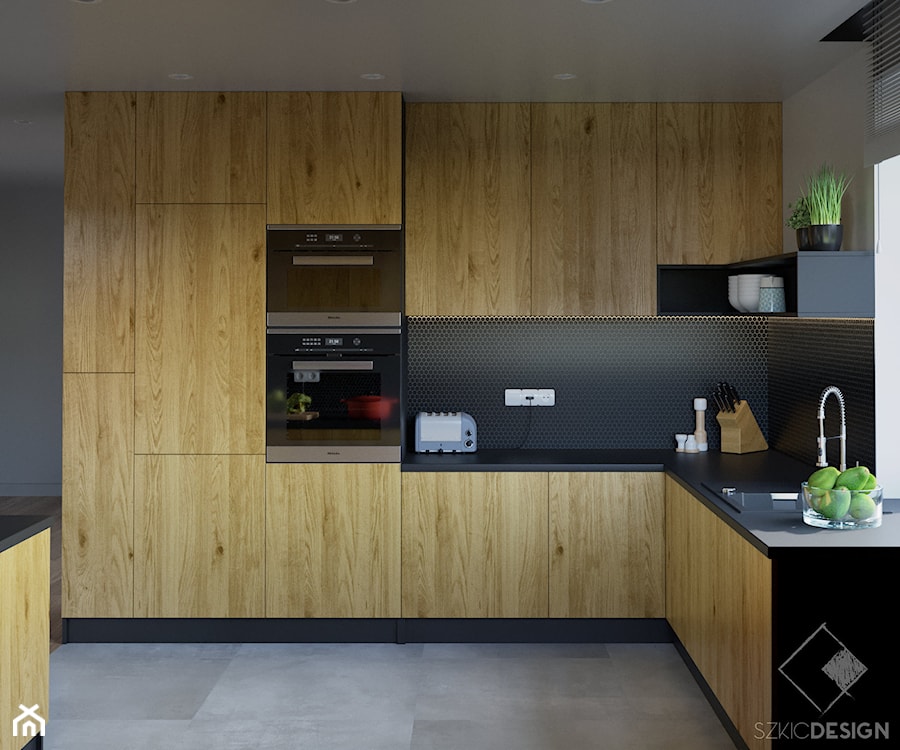 Dom w Słupnie - Kuchnia, styl rustykalny - zdjęcie od Szkic Design - Projektowanie wnętrz
