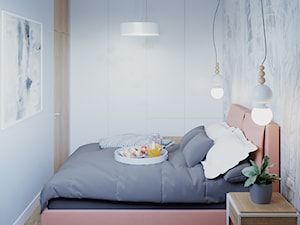 72 m2 w Warszawie - Sypialnia, styl nowoczesny - zdjęcie od Szkic Design - Projektowanie wnętrz