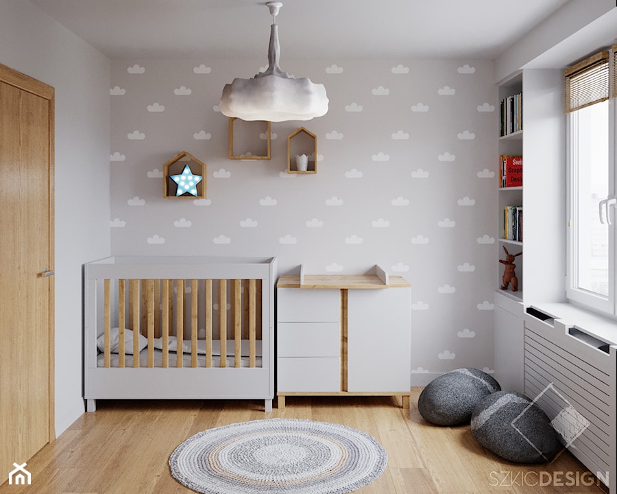 70 m2 w Podolszycach - Pokój dziecka, styl skandynawski - zdjęcie od Szkic Design - Projektowanie wnętrz