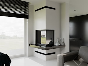Dom w Gdyni - Salon, styl minimalistyczny - zdjęcie od Szkic Design - Projektowanie wnętrz