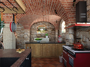 Rustykalny dom - Kuchnia, styl rustykalny - zdjęcie od Beata Szczudrawa projektowanie wnętrz