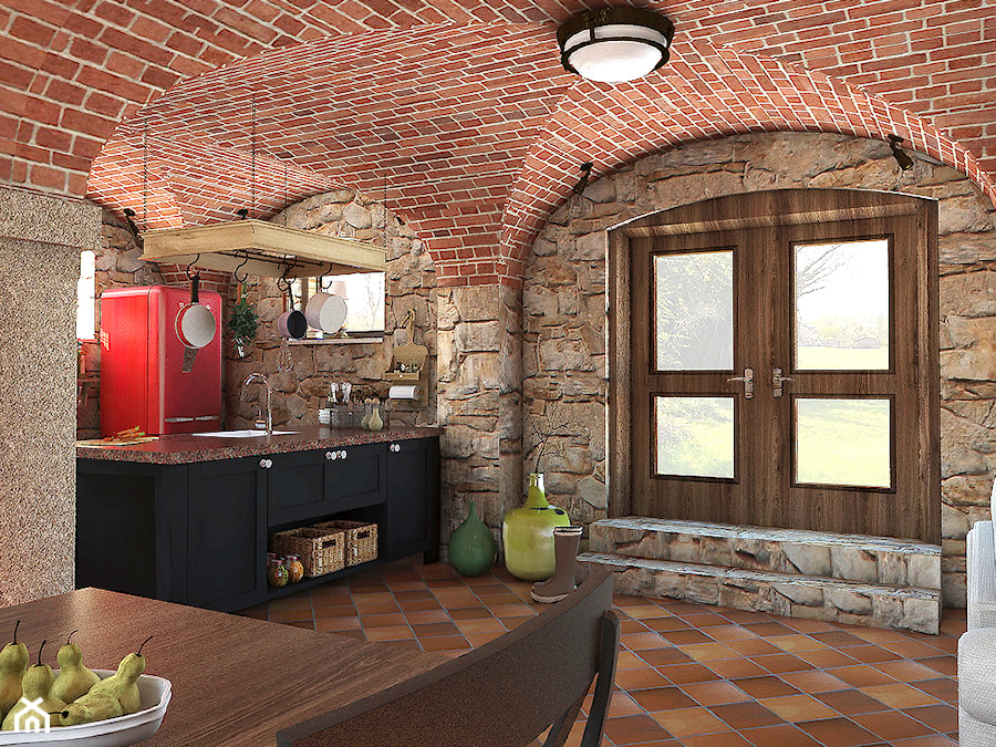 Rustykalny dom - Kuchnia, styl rustykalny - zdjęcie od Beata Szczudrawa projektowanie wnętrz