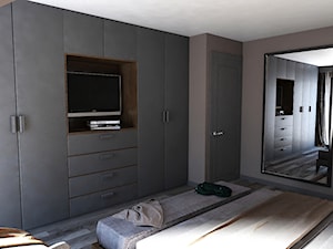 Dom w stylu nowoczesnym - Sypialnia - zdjęcie od Beata Szczudrawa projektowanie wnętrz