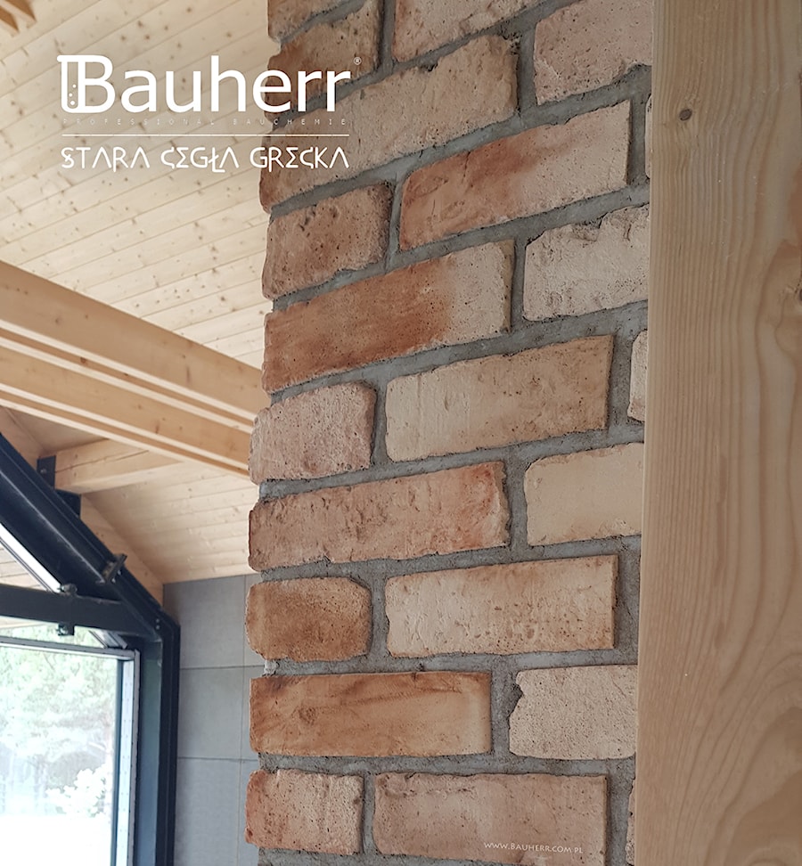 Stara cegła Bauherr - GRECKA - w salonie - zdjęcie od BAUHERR Stare Cegły
