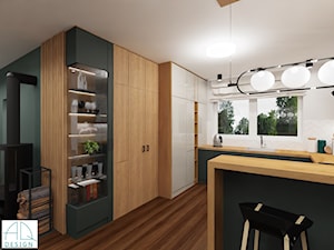 dom w Łodzi - Młoda rodzinka 2+2 (2021) - Kuchnia, styl nowoczesny - zdjęcie od AQ Design