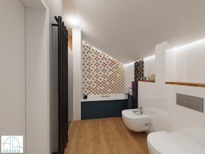 łazienka rodzinna (2+2) - Łazienka, styl nowoczesny - zdjęcie od AQ Design