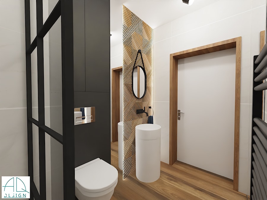 łazienka gościnna - zdjęcie od AQ Design